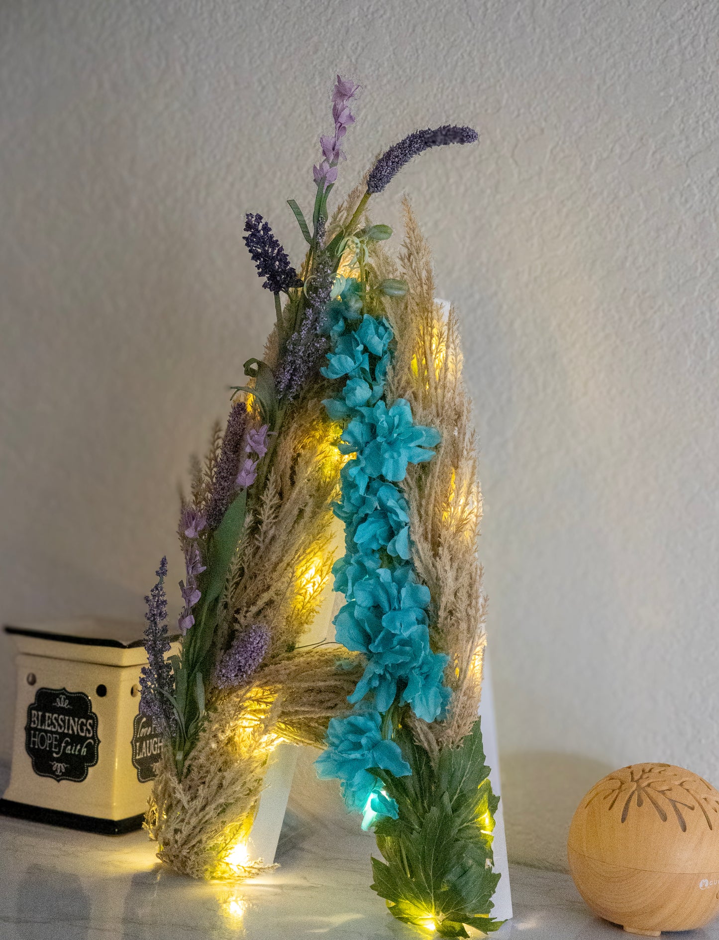 Handcrafted Floral Letter Decor