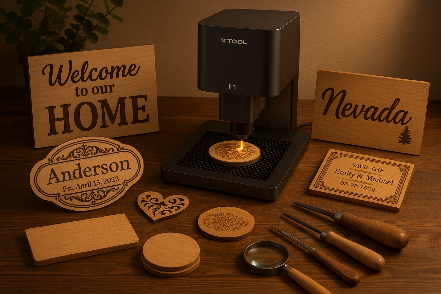 Personalized Wood Engraving - Signs, Cutouts, Coasters & More