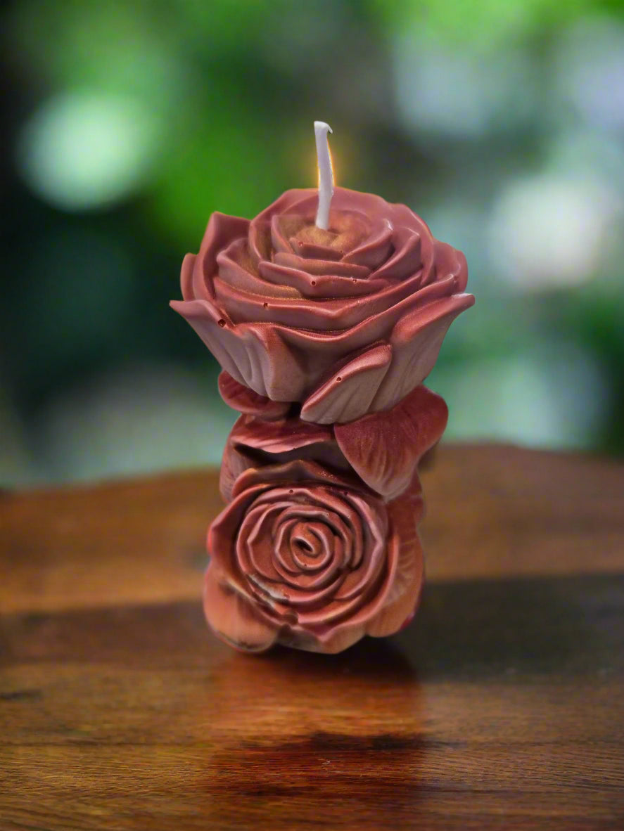 Bewitched Confectionery Rose Candle