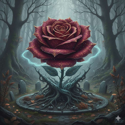 Bewitched Confectionery Rose Candle