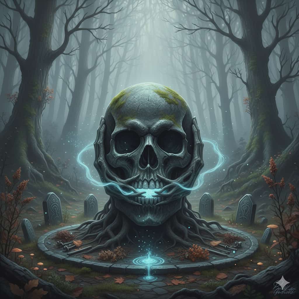 Hear No Evil Skull Candle